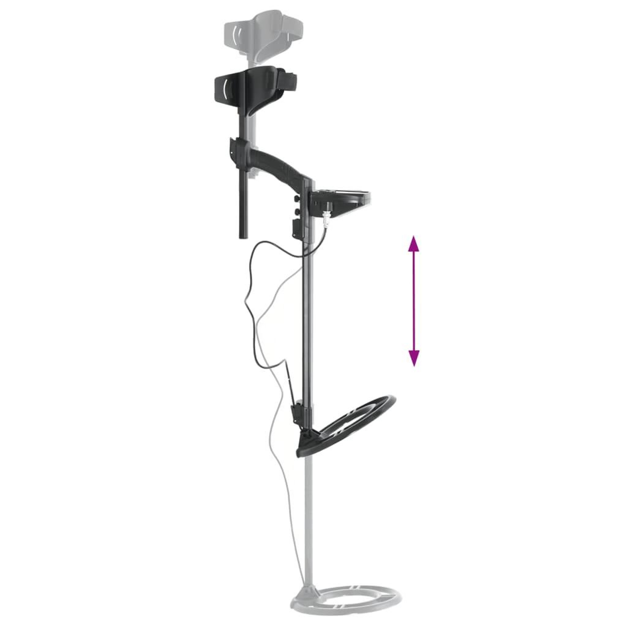 Voir la diapositive 4 : VIDAXL Detecteur metaux 24 cm profondeur recherche ecran LCD