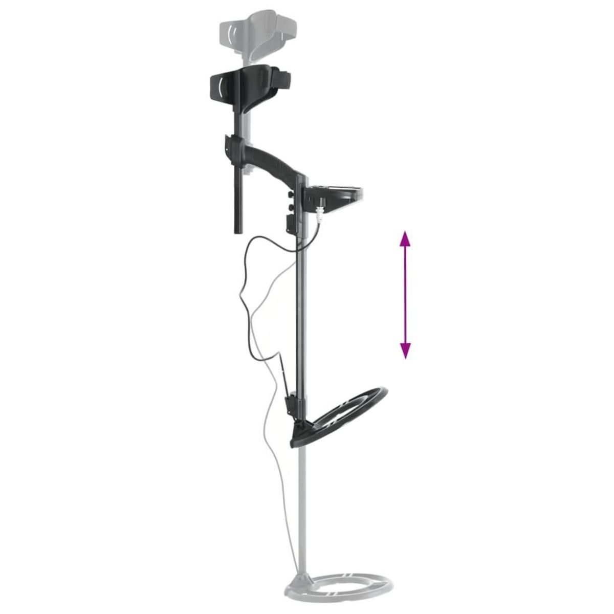 VIDAXL Detecteur metaux 24 cm profondeur recherche ecran LCD