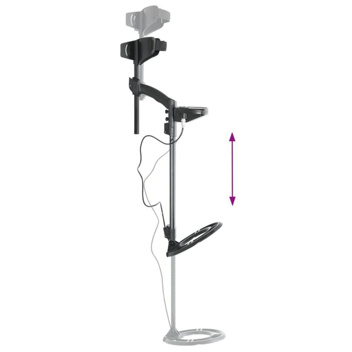 VIDAXL Detecteur metaux 24 cm profondeur recherche ecran LCD