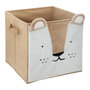 Voir la diapositive 1 : Atmosphera Kids Boîte de rangement enfant design velours Douceur - L. 29 x l. 29 cm - Beige