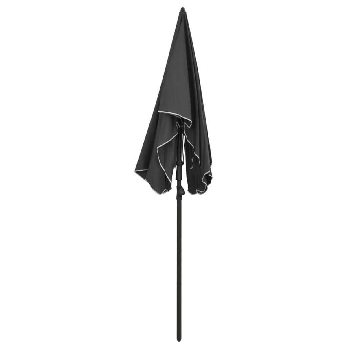 VIDAXL Parasol de jardin avec mat 200x130 cm anthracite