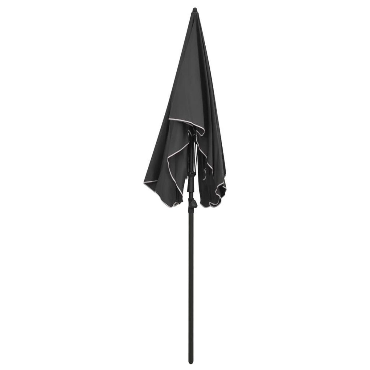 VIDAXL Parasol de jardin avec mat 200x130 cm anthracite