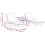 Voir la diapositive 6 : VIDAXL Chaises longues lot de 2 avec table bois massif d'acacia