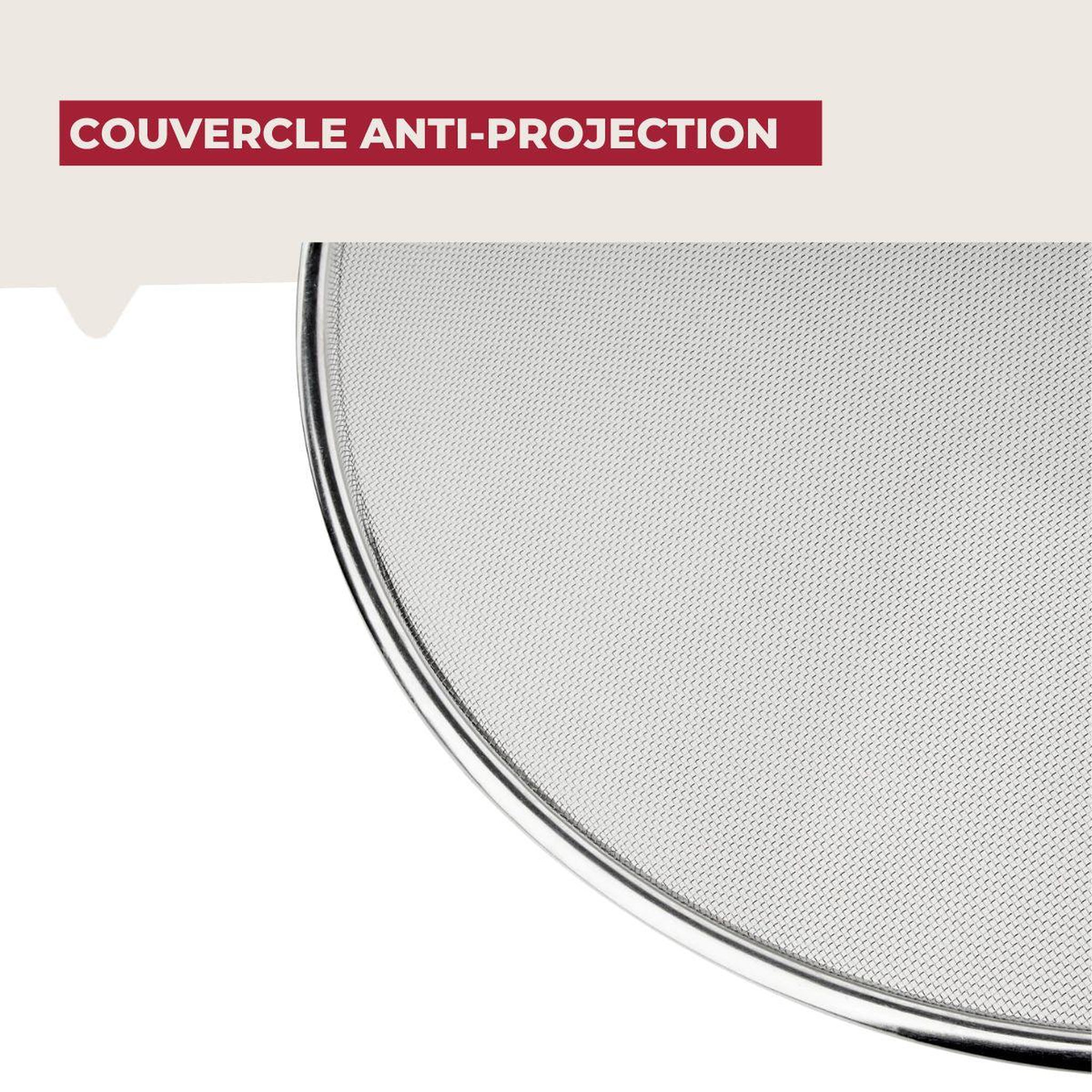 Voir la diapositive 4 : Fackelmann Couvercle anti projection 29 cm fackelmann basic