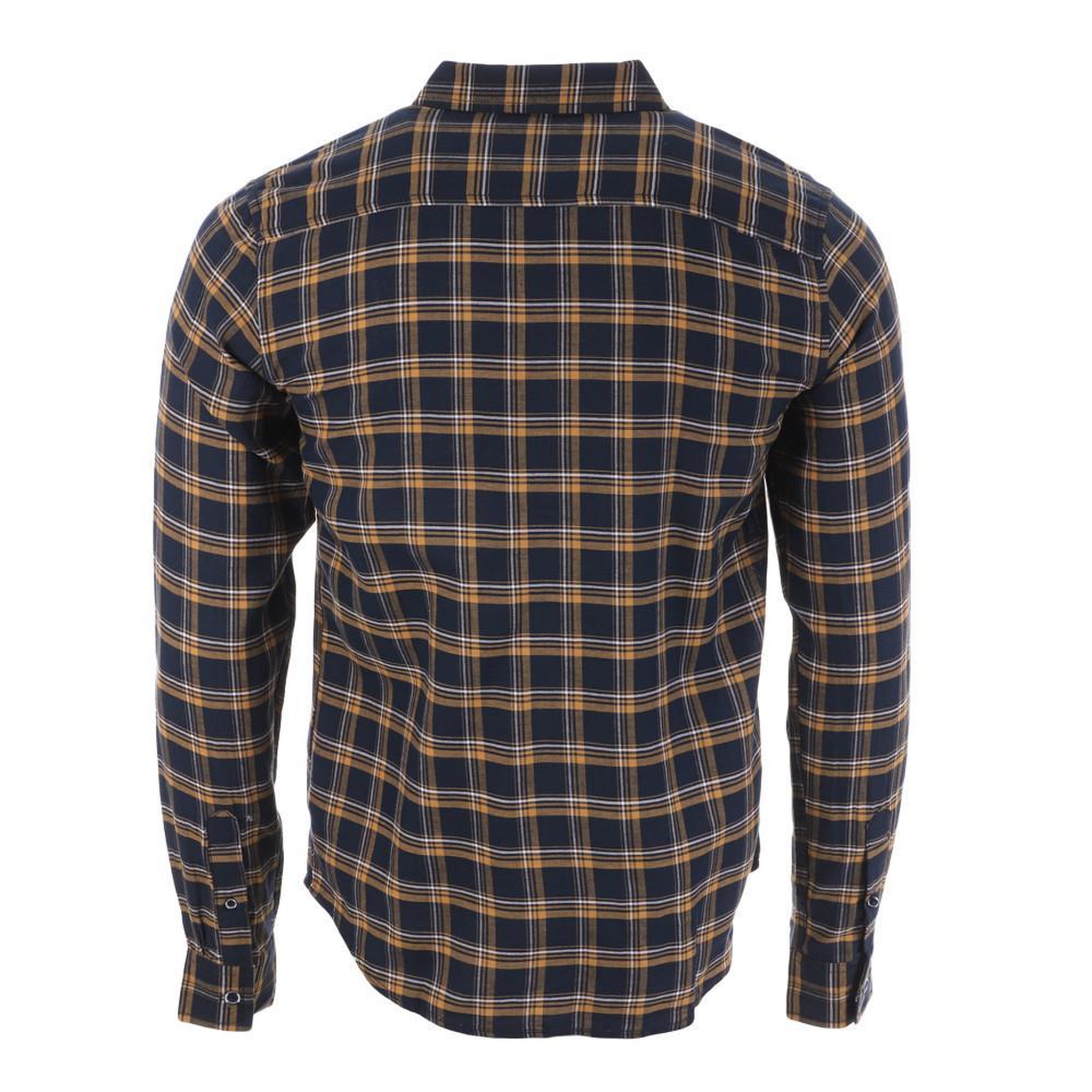 Voir la diapositive 2 : RMS 26 Chemise à Carreaux Marine/Jaune Homme RMS26