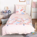 COTE DECO Housse de couette 140x200 + 1 taie CLARA coton 57 fils