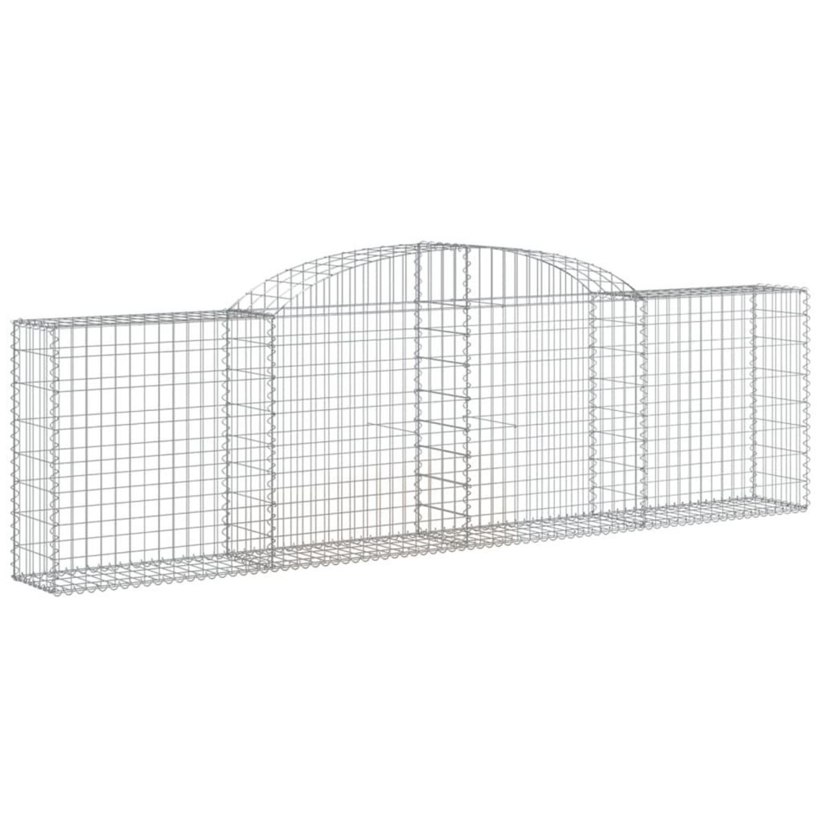 VIDAXL Paniers a gabions arques 6 pcs 300x30x80/100 cm fer galvanise