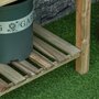 Voir la diapositive 6 : OUTSUNNY Jardinière sur pieds potager avec étagère à lattes dim. 91L x 51l x 76H cm bois sapin autoclave