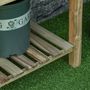 Voir la diapositive 6 : OUTSUNNY Jardinière sur pieds potager avec étagère à lattes dim. 91L x 51l x 76H cm bois sapin autoclave
