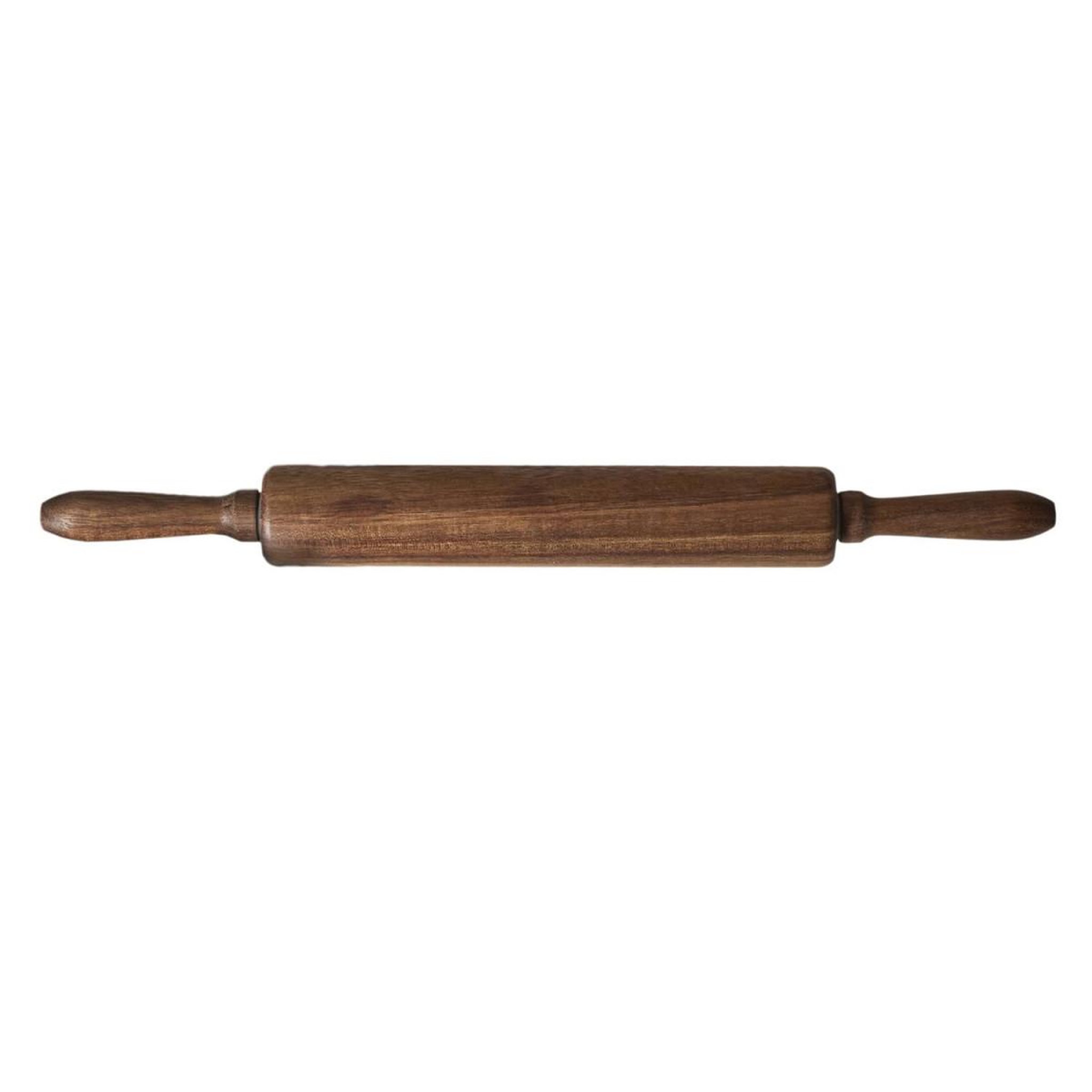 The Home Deco Factory Rouleau à pâtisserie en bois  acacia  45cm marron