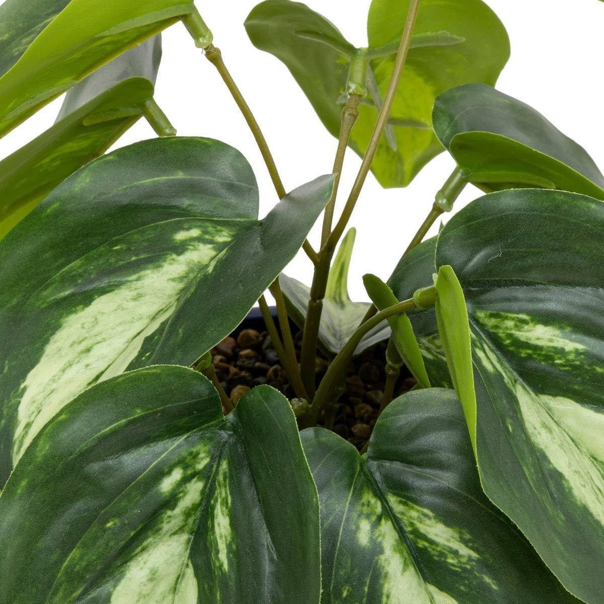 Voir la diapositive 3 : ATMOSPHERA Plante artificielle en pot  soleya  30cm bleu
