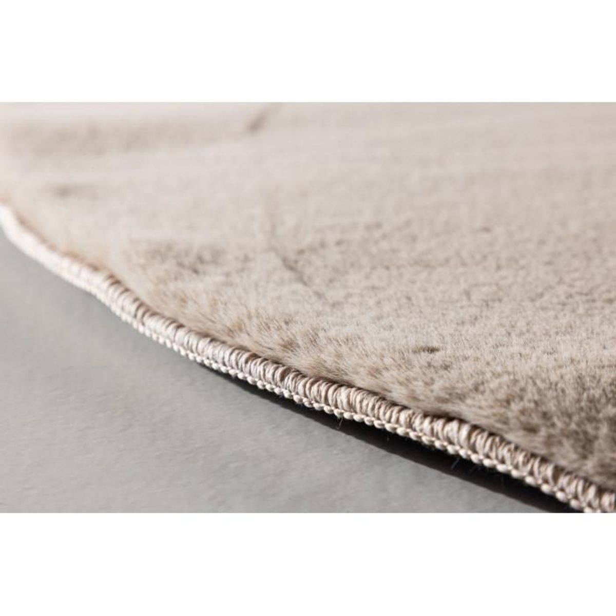 Paris Prix Tapis Déco Rond  Leni  200cm Beige