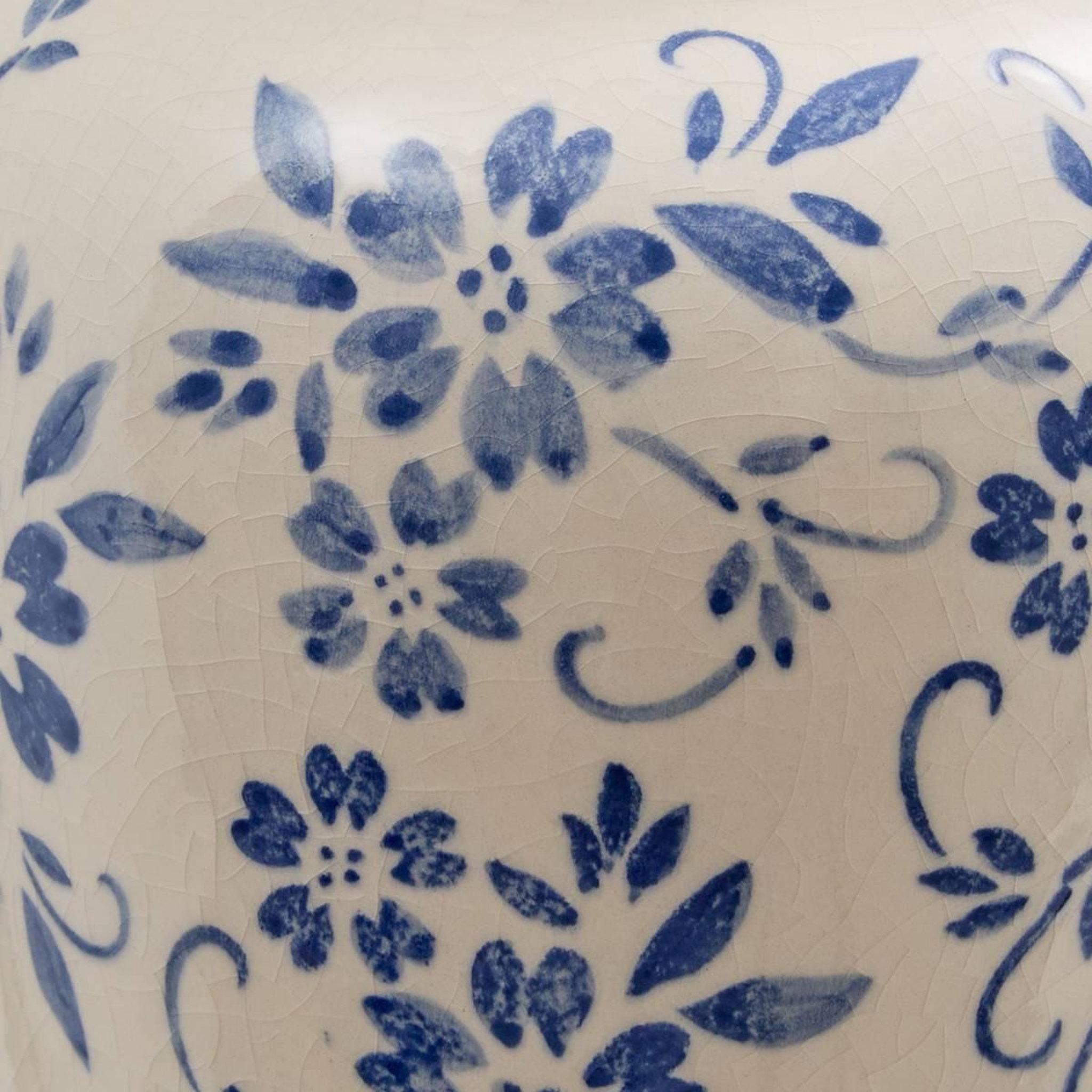 Voir la diapositive 3 : ATMOSPHERA Vase lisière en dolomite  japo  23cm bleu clair