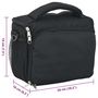 Voir la diapositive 6 : VIDAXL Sac pour appareil photo et housse impermeable noir tissu oxford