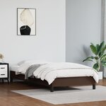 VIDAXL Cadre de lit sans matelas marron 80x200 cm similicuir
