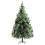 Voir la diapositive 1 : HOMCOM Sapin de Noël artificiel aspect enneigé Ø 100 x 210H cm 968 branches épines imitation Nordmann grand réalisme