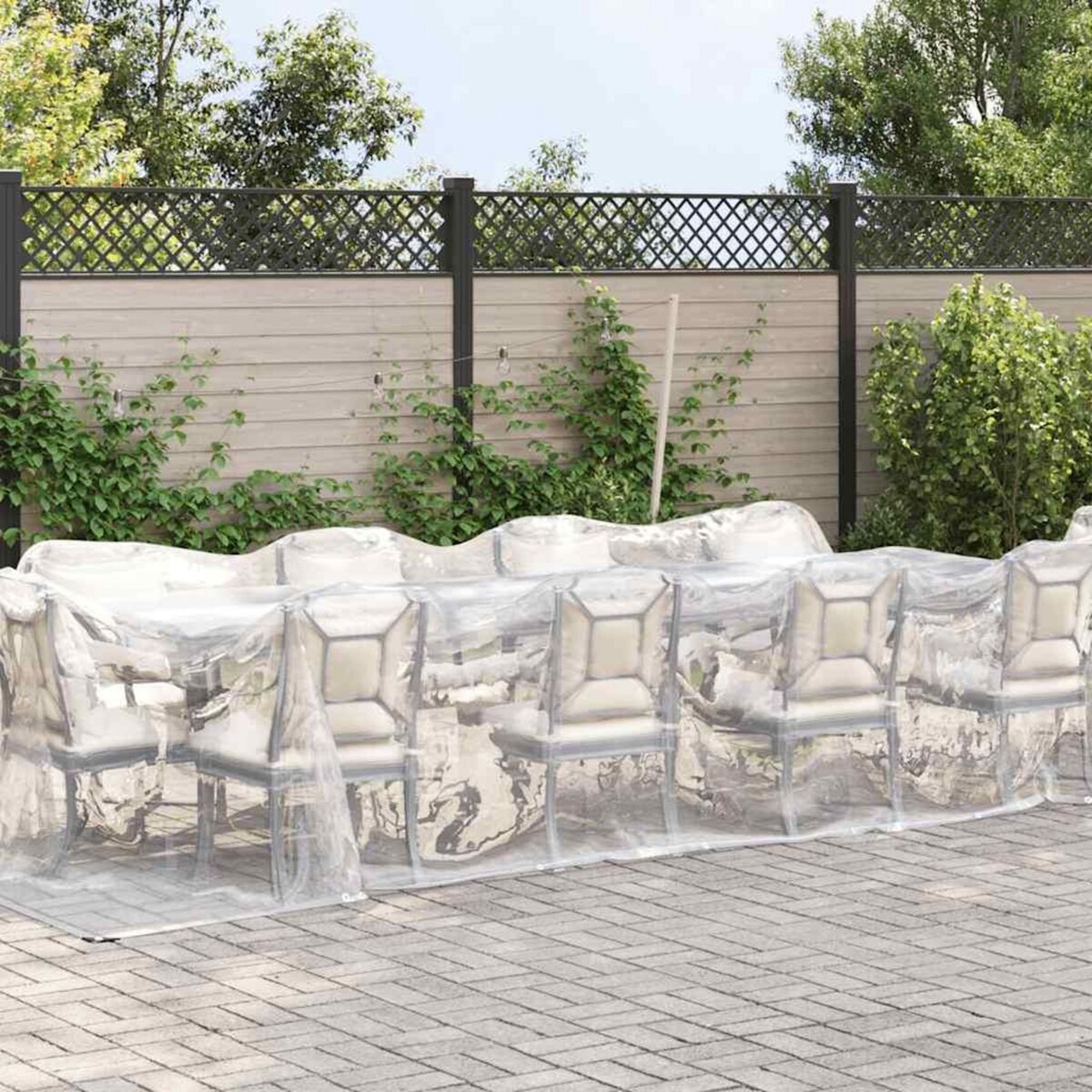 VIDAXL Bache transparente avec œillets 3x10 m polyethylene