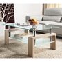 Ensemble table basse + meuble TV CHICAGO coloris chêne