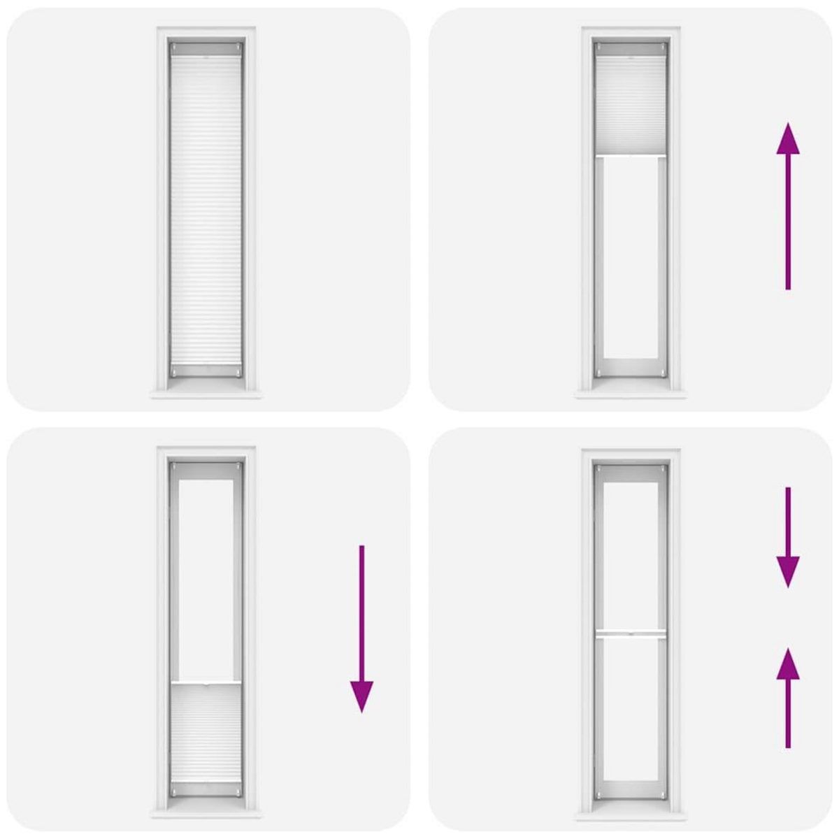 VIDAXL Store plisse 60x200 cm Blanc