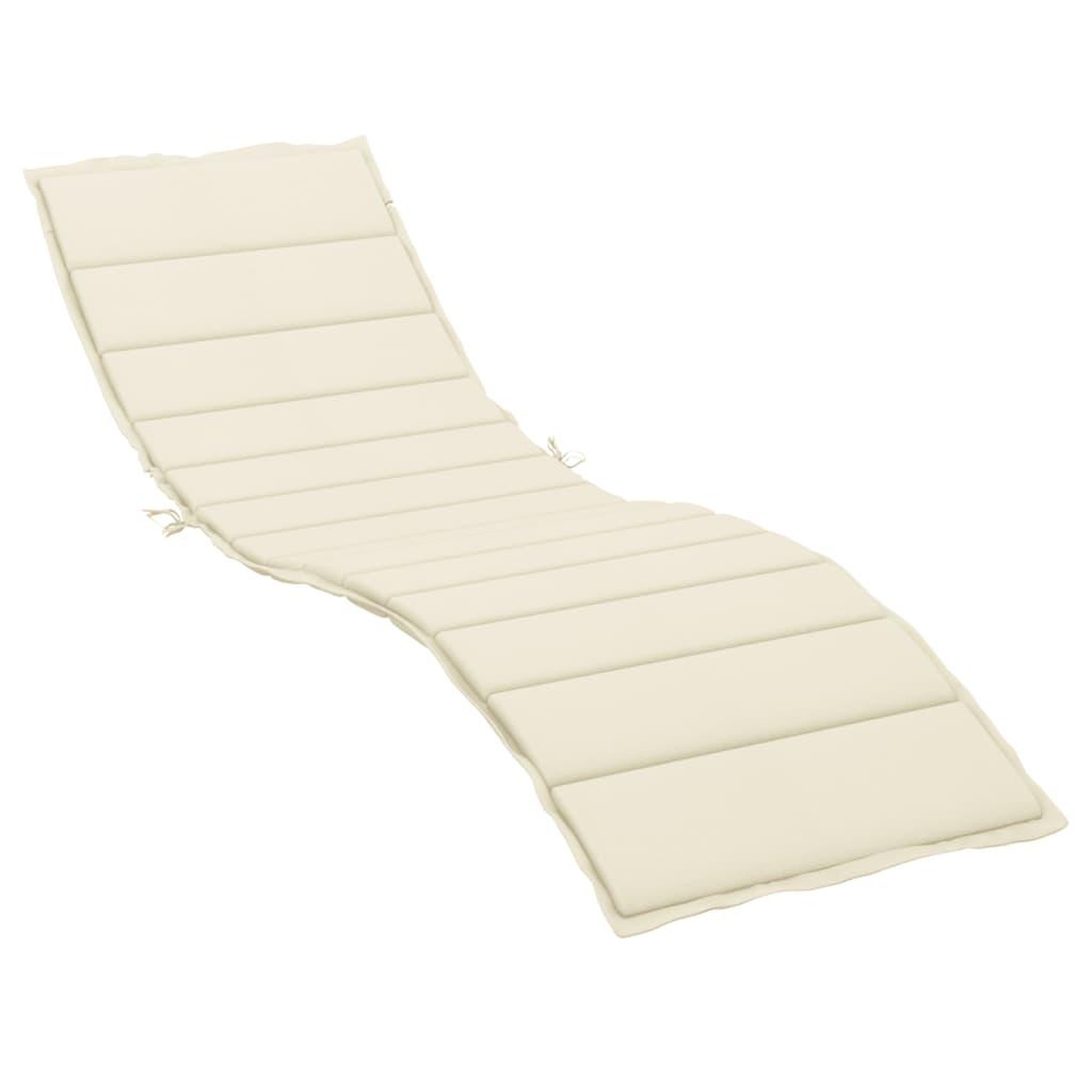 Voir la diapositive 2 : VIDAXL Coussin de chaise longue creme 200x70x3 cm tissu oxford
