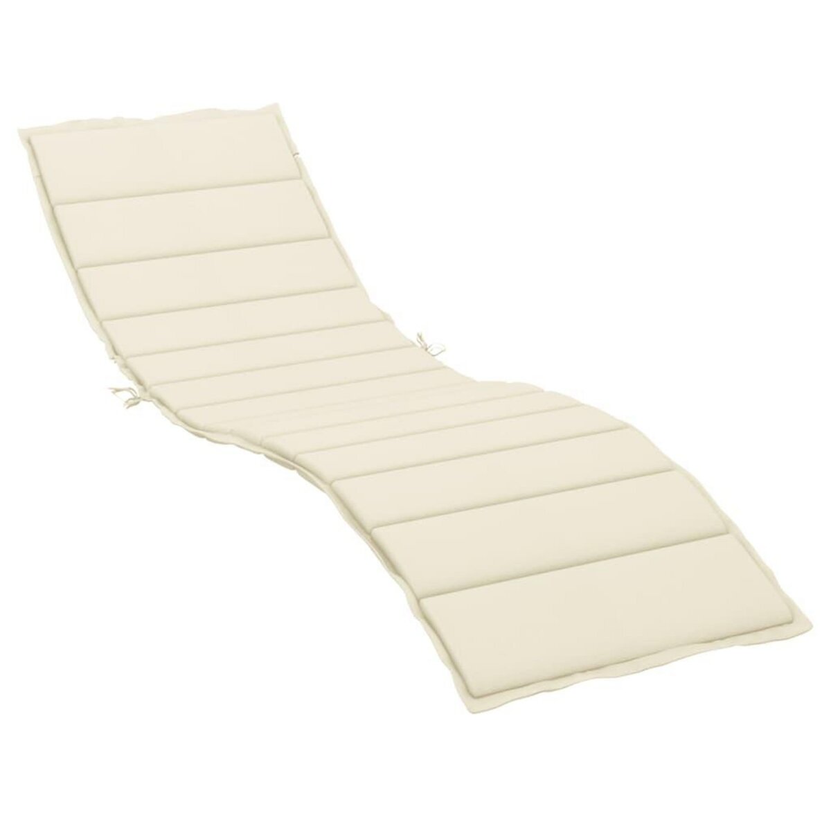 VIDAXL Coussin de chaise longue creme 200x70x3 cm tissu oxford