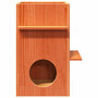 Voir la diapositive 4 : VIDAXL Maison pour chat cire marron 43x43x60 cm bois de pin massif