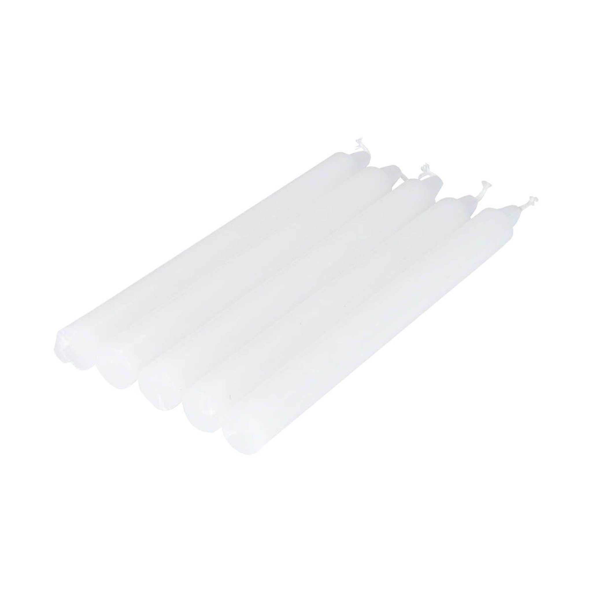 HOMEA Lot de 5 Bougies Chandelier  Essentiel II  19cm Blanc