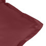 Voir la diapositive 5 : VIDAXL Coussin de banc de jardin rouge bordeaux melange tissu