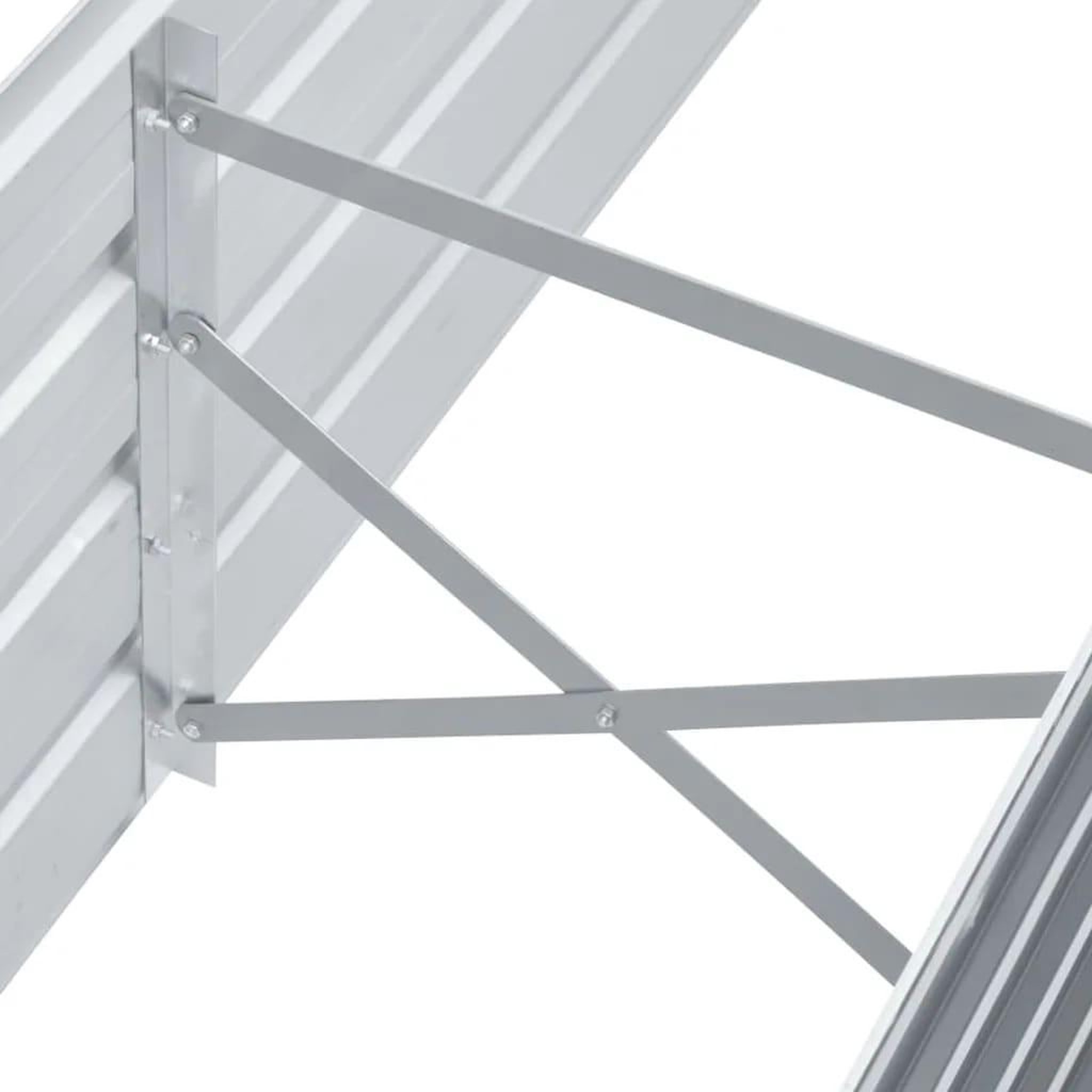 Voir la diapositive 5 : VIDAXL Lit sureleve de jardin Acier galvanise 160x40x45 cm Gris