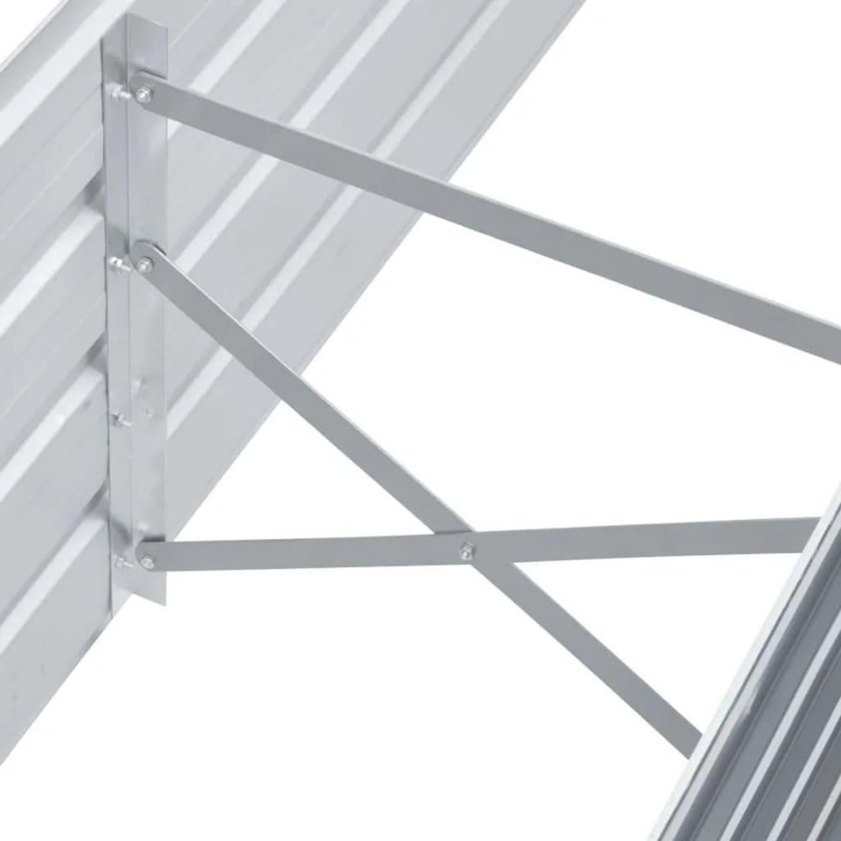 VIDAXL Lit sureleve de jardin Acier galvanise 160x40x45 cm Gris