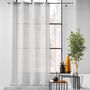 Voir la diapositive 5 : Paris Prix Rideau Voilage Jacquard  Ophelia  140x280cm Gris