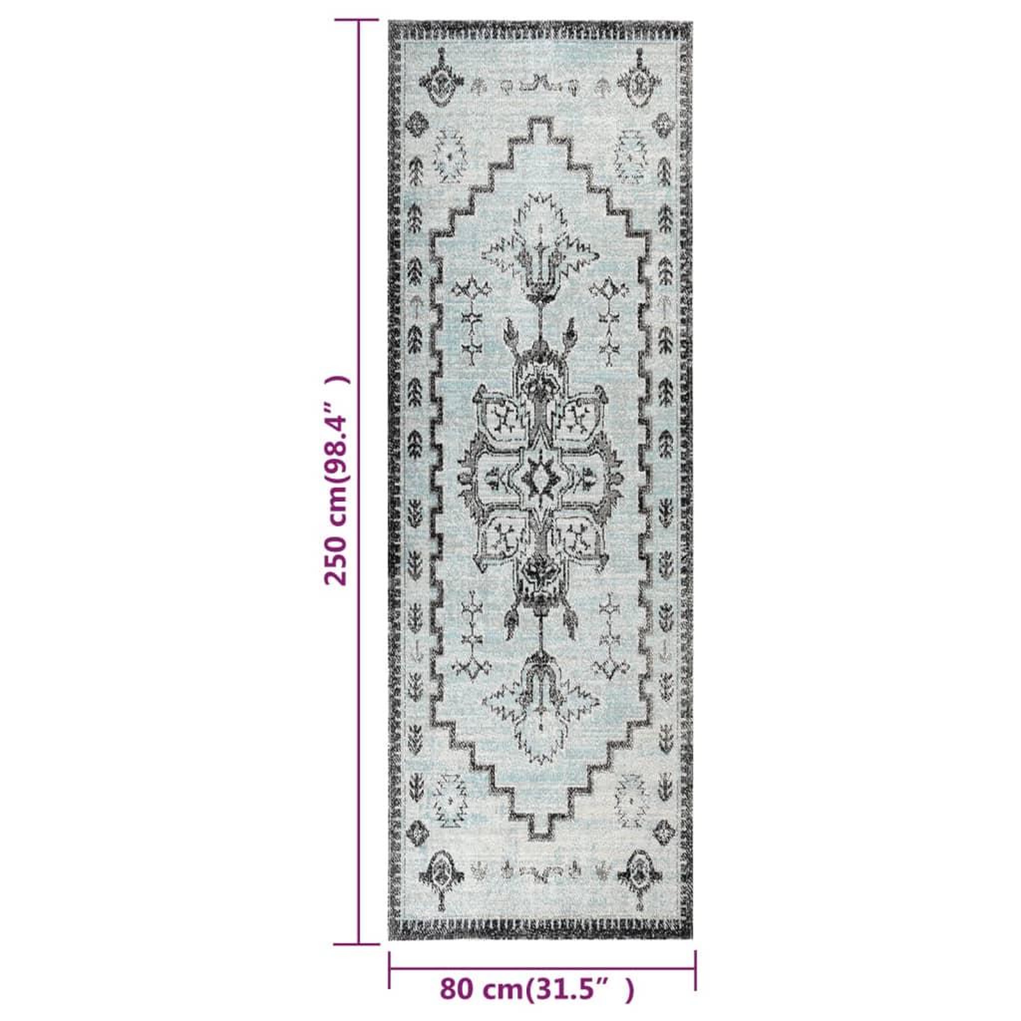 Voir la diapositive 6 : VIDAXL Tapis a tissage plat d'exterieur 80x250 cm Vert et gris