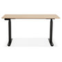 Voir la diapositive 2 : Paris Prix Bureau Design Réglable  Électrique  140cm Naturel & Noir