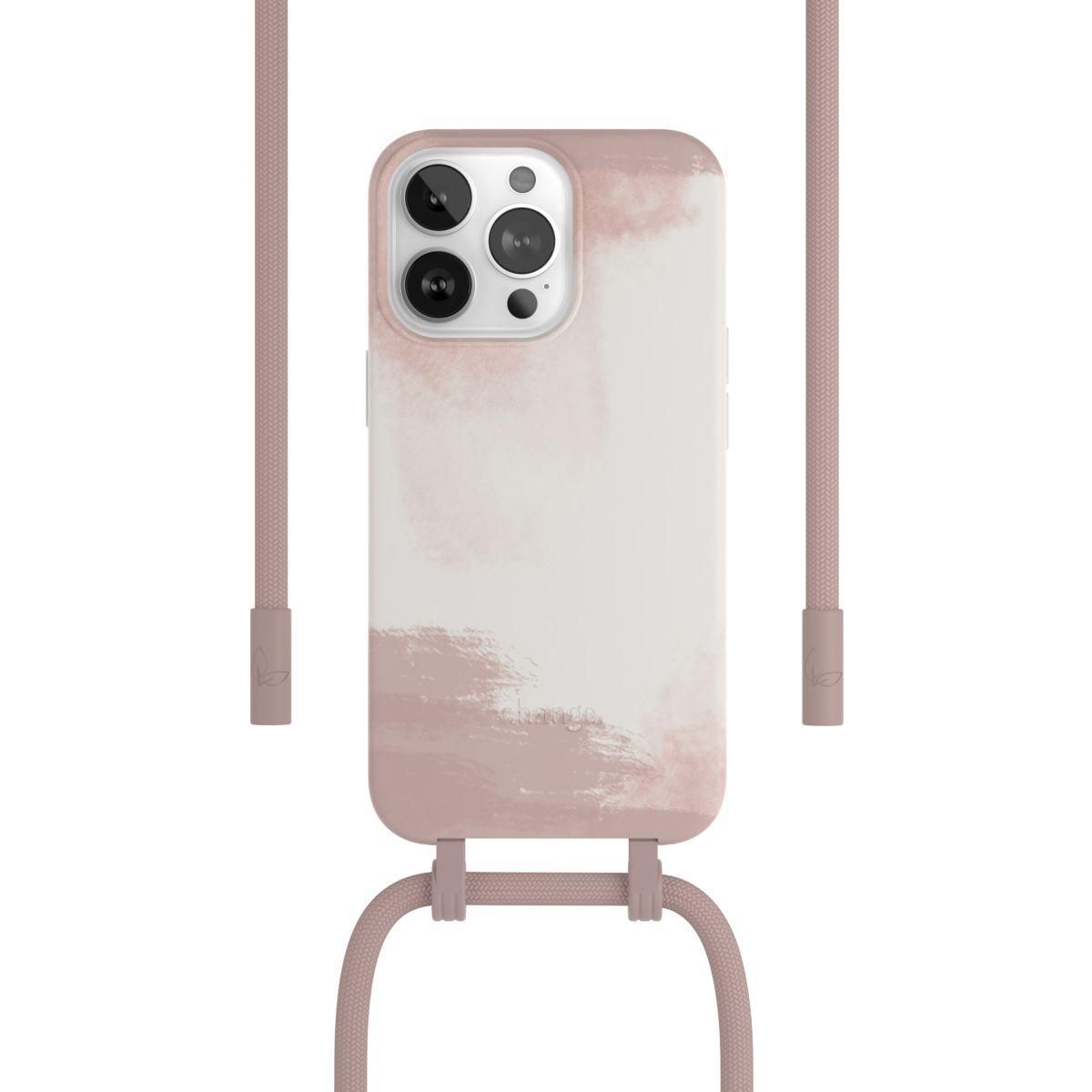 WOODCESSORIES Coque avec cordon iPhone 13 Pro Tour de cou rouge