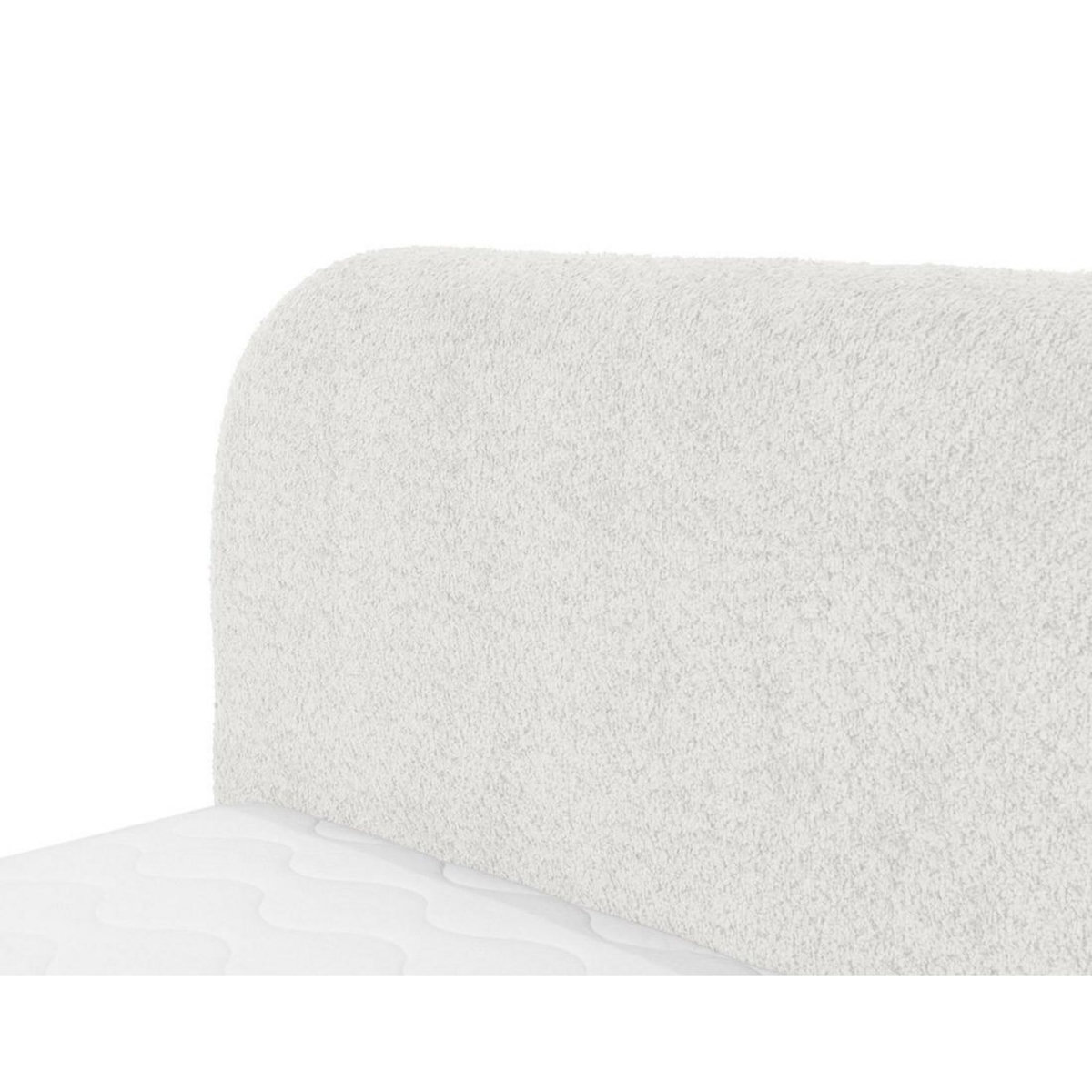 BEST MOBILIER Orane - lit coffre - 180x200 cm - en tissu bouclette