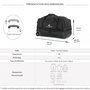 Voir la diapositive 2 : David Jones Sac de voyage cabine à roulettes 48L double compartiment 55cm