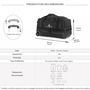 Voir la diapositive 2 : David Jones Sac de voyage cabine à roulettes 48L double compartiment 55cm