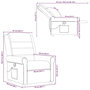Voir la diapositive 6 : VIDAXL Fauteuil de massage inclinable Rouge bordeaux Tissu