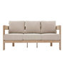 Voir la diapositive 6 : HESPERIDE Salon de jardin en alu effet bois Oryna Beige/Honey - 5 places - Hespéride