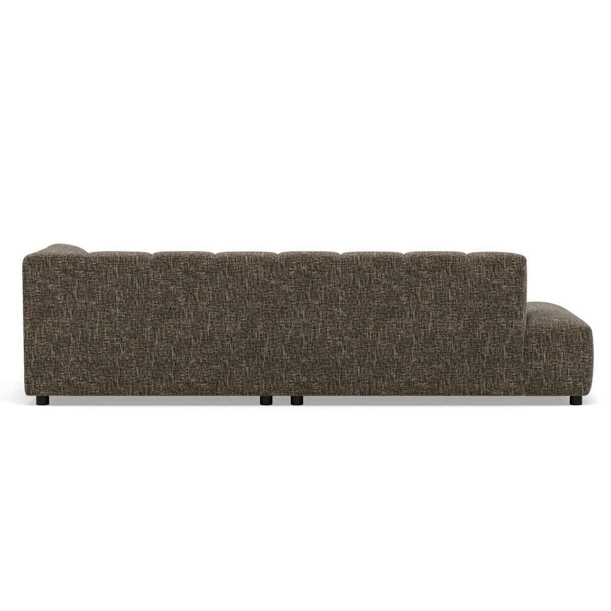 LISA DESIGN Curtis - canapé d'angle droit 4 places en tissu texturé