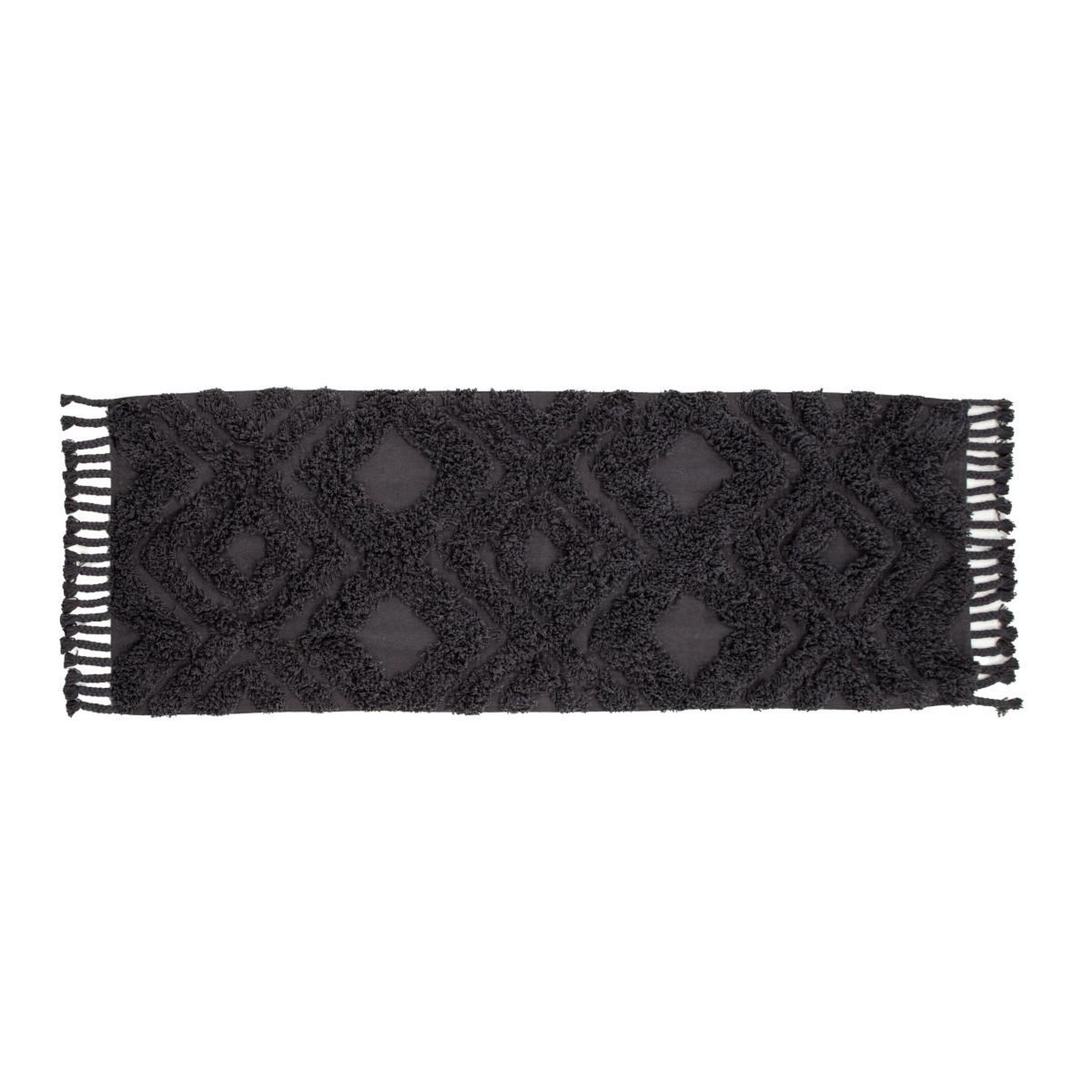 Paris Prix Tapis de couloir tufté  hilma  70x200cm gris foncé