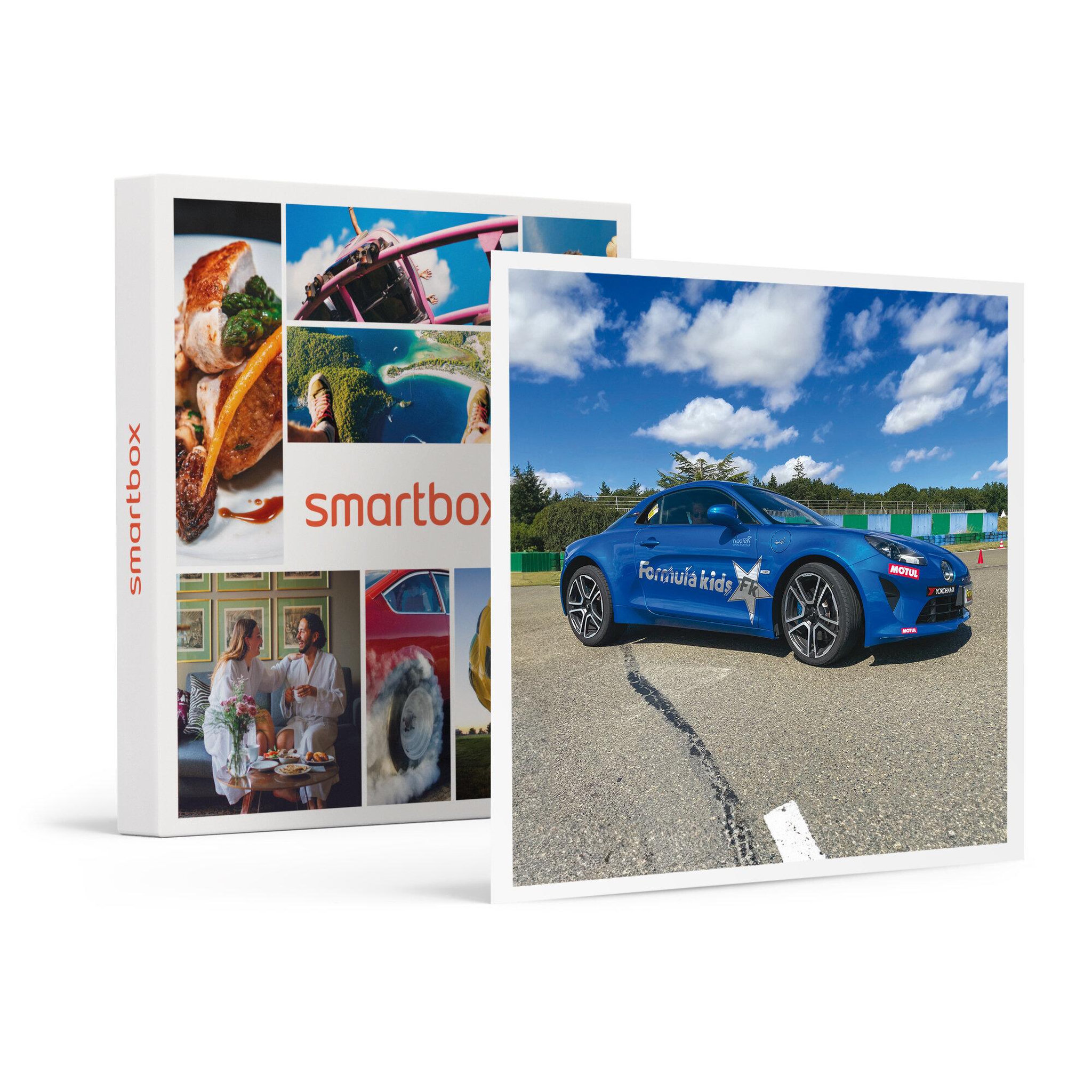 Voir la diapositive 1 : Smartbox Stage pilotage enfant : 6 tours de circuit au volant d'une Alpine A110 - Coffret Cadeau Sport & Aventure