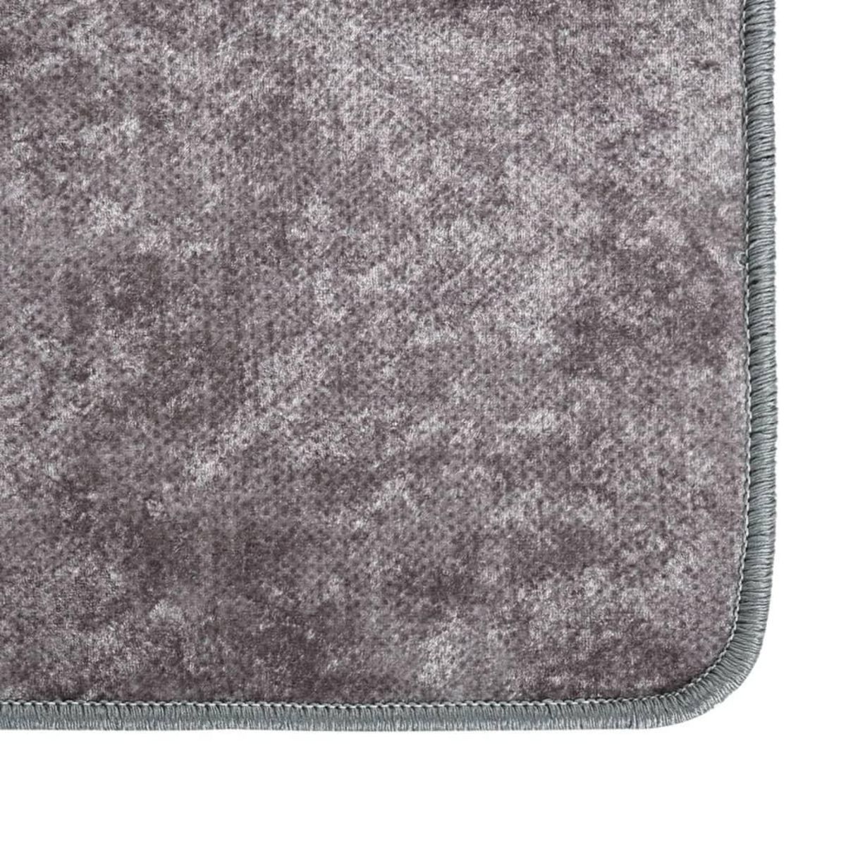 VIDAXL Tapis lavable antiderapant 160x230 cm gris