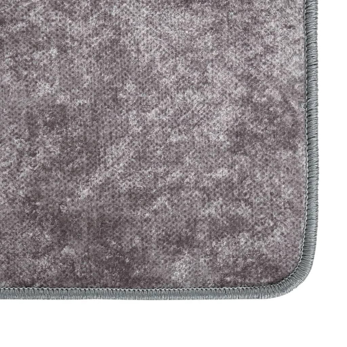 VIDAXL Tapis lavable antiderapant 160x230 cm gris