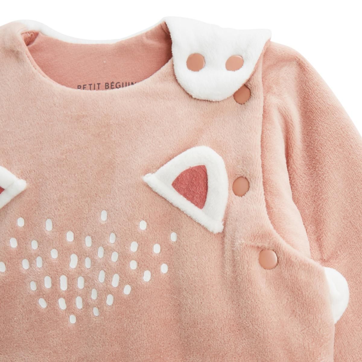 Petit Béguin Gigoteuse d'hiver en velours avec manches amovibles Machu Picchu