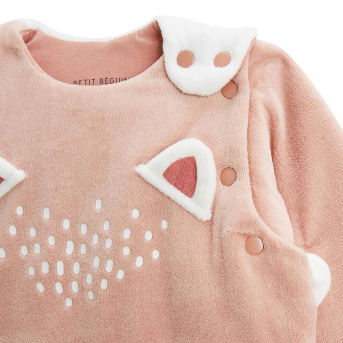 Petit Béguin Gigoteuse d'hiver en velours avec manches amovibles Machu Picchu