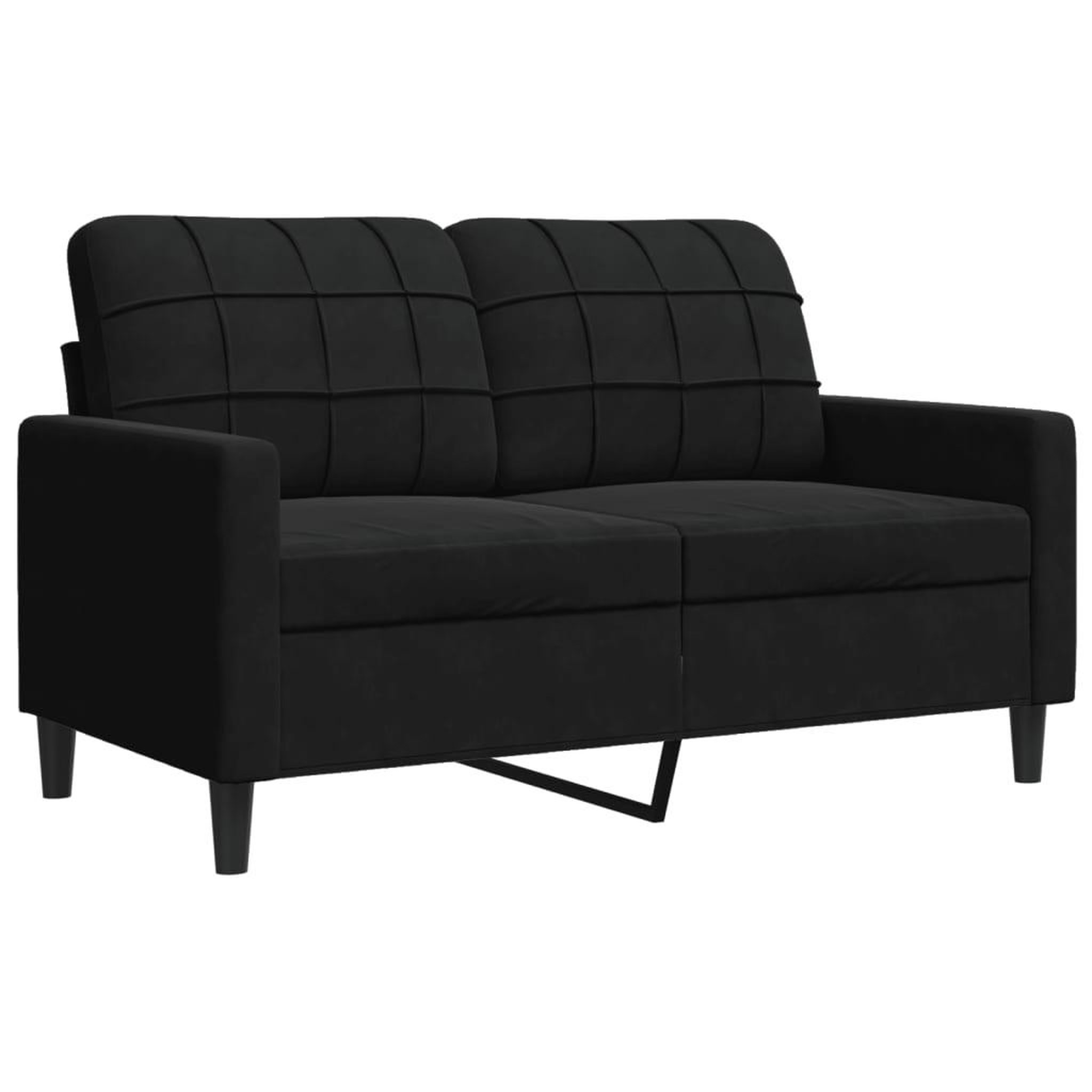 Voir la diapositive 4 : VIDAXL Ensemble de canapes 3 pcs avec coussins Noir Velours