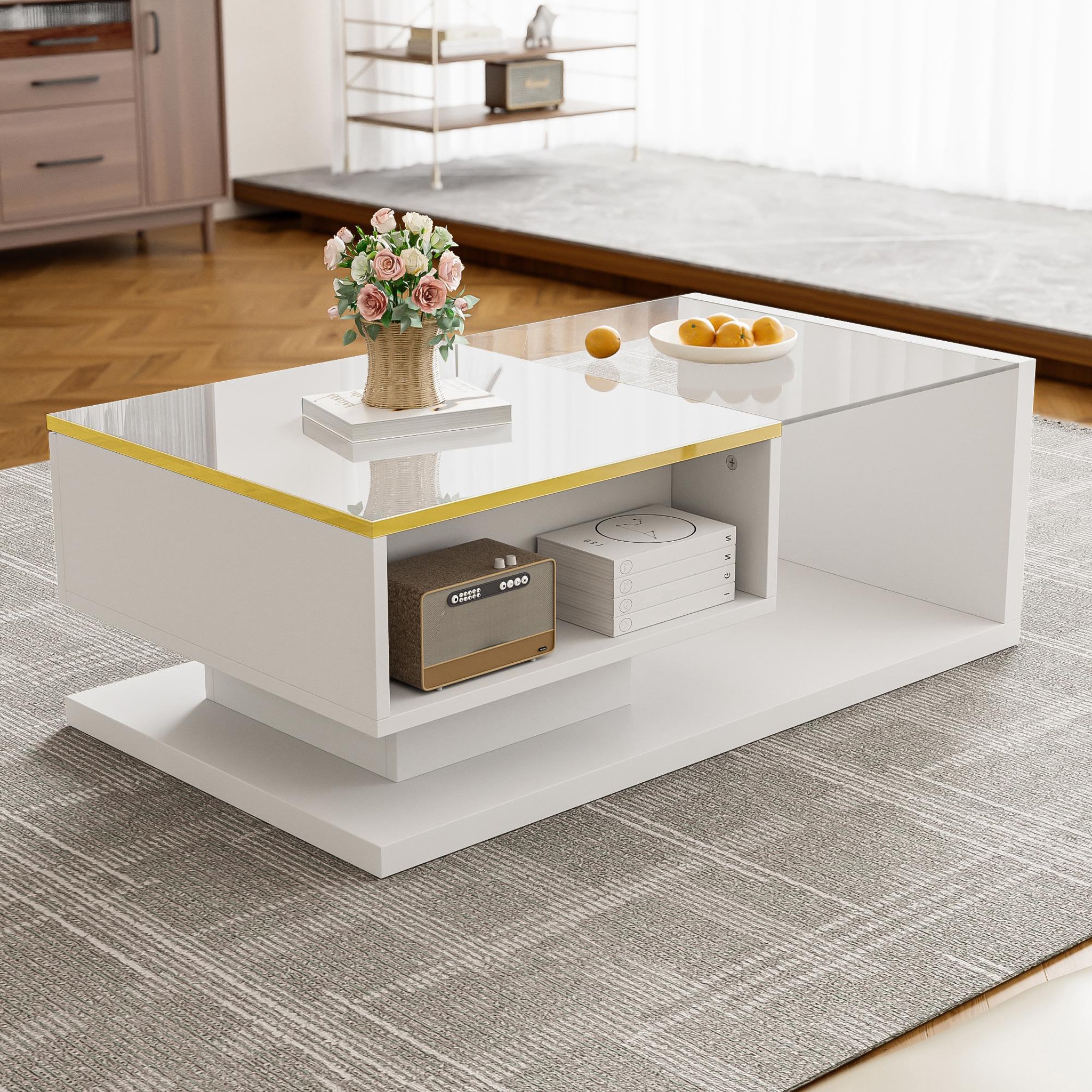 Voir la diapositive 4 : MERAX Table basse rectangulaire