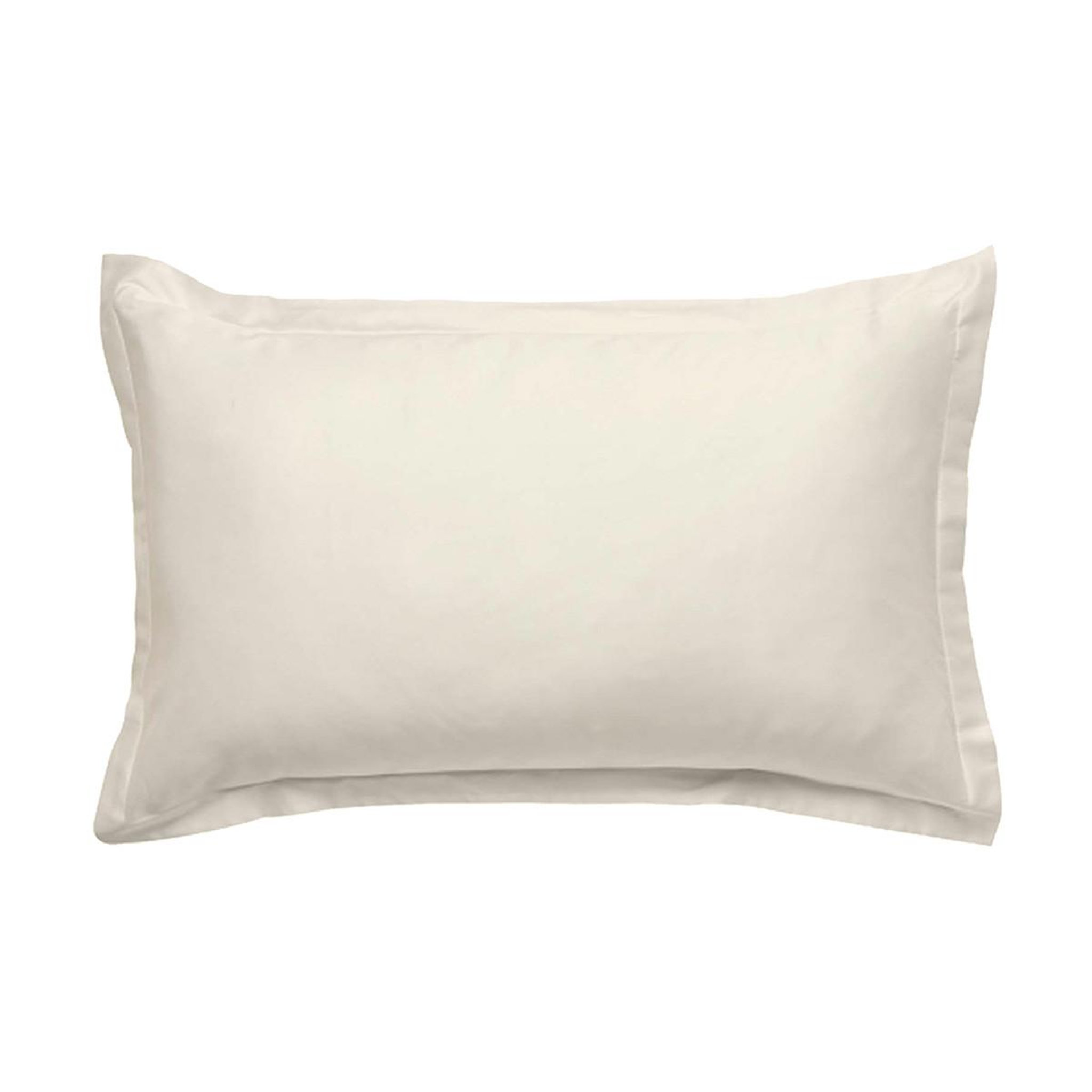 Voir la diapositive 1 : FUTURE HOME Taie d'oreiller en coton 57 fils unie
