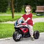 HOMCOM Moto électrique pour enfant BMW HP4 race 3 roues 6 V 2,5 Km/h phare effets sonores rouge